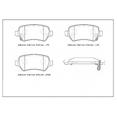 Колодки тормозные дисковые Avantech задние (противоскрипная пластина в компл.) AV168