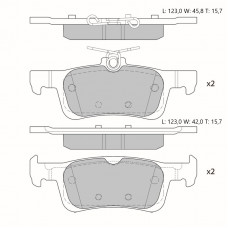 Колодки тормозные дисковые Avantech задние (противоскрипная пластина в компл.) AV217