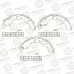 Колодки тормозные барабанные AVANTECH AVS0105