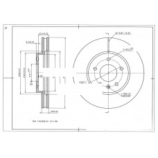 Диск тормозной передний AVANTECH BR2505S
