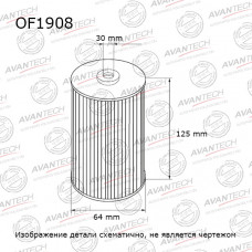 Фильтр масляный Avantech Замена для арт. OF0227 OF1908