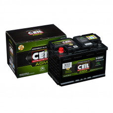 Аккумулятор CEIL DIN AGM DIN74-AGM-L3 R, 74Ah, 760A, 278x175x190, бортик DIN70AGML3R