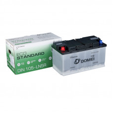 Аккумулятор DOMEI Eco STANDARD DIN 105 - LN5R, 105Ah, 850A, 353x175x190, бортик DIN105LN5R