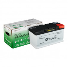 Аккумулятор DOMEI Eco STANDARD DIN 105 - LN5, 105Ah, 850A, 353x175x190, бортик DIN105LN5