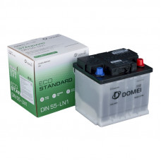 Аккумулятор DOMEI Eco STANDARD DIN 55 - LN1, 55Ah, 450A, 207x175x190, бортик DIN55LN1