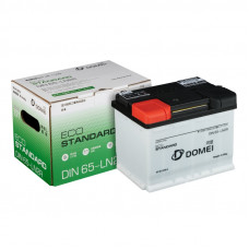 Аккумулятор DOMEI Eco STANDARD DIN 65 - LN2R, 65Ah, 650A, 242x175x190, бортик DIN65LN2R
