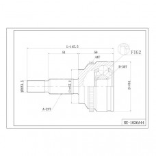 Шрус привода DOUBLE FORCE, с ABS DFCV322 Шрус привода DOUBLE FORCE, с ABS DFCV322