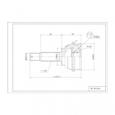 Шрус привода DOUBLE FORCE, с ABS DFCV607 Шрус привода DOUBLE FORCE, с ABS DFCV607