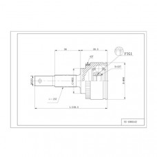 Шрус привода DOUBLE FORCE, с ABS DFCV638 Шрус привода DOUBLE FORCE, с ABS DFCV638