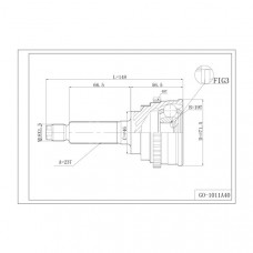 Шрус привода DOUBLE FORCE, с ABS DFCV812 Шрус привода DOUBLE FORCE, с ABS DFCV812