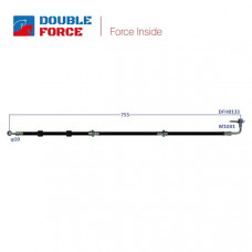 Шланг тормозной Double Force DFH0133