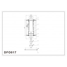 Фильтр масляный DOUBLEFORCE DFO017
