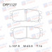 Колодки тормозные дисковые задние Double Force DFP1127