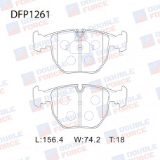 Колодки тормозные дисковые передние Double Force DFP1261