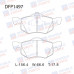 Колодки тормозные дисковые передние Double Force DFP1497