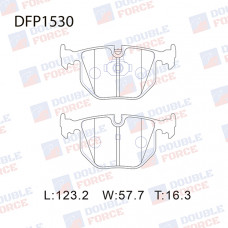Колодки тормозные дисковые задние Double Force DFP1530