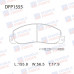 Колодки тормозные дисковые передние Double Force DFP1555