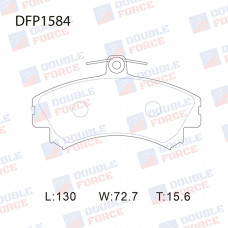 Колодки тормозные дисковые передние Double Force DFP1584