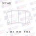 Колодки тормозные дисковые задние Double Force DFP1622