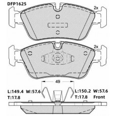 Колодки тормозные дисковые передние Double Force DFP1625