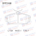 Колодки тормозные дисковые передние Double Force DFP3168
