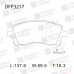 Колодки тормозные дисковые передние Double Force DFP3217