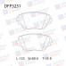 Колодки тормозные дисковые передние Double Force DFP3251