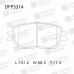 Колодки тормозные дисковые передние Double Force DFP3314