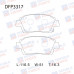 Колодки тормозные дисковые передние Double Force DFP3317