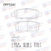 Колодки тормозные дисковые задние Double Force DFP3341