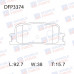 Колодки тормозные дисковые задние Double Force DFP3374