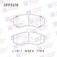 Колодки тормозные дисковые передние Double Force DFP3378 Колодки тормозные дисковые передние Double Force DFP3378