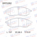Колодки тормозные дисковые передние Double Force DFP3392