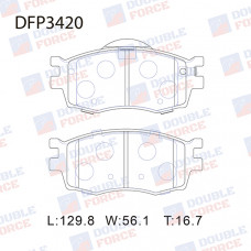 Колодки тормозные дисковые передние Double Force DFP3420 Колодки тормозные дисковые передние Double Force DFP3420