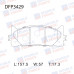 Колодки тормозные дисковые передние Double Force DFP3429