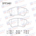 Колодки тормозные дисковые передние Double Force DFP3481