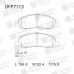Колодки тормозные дисковые передние Double Force DFP7113