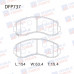 Колодки тормозные дисковые передние Double Force DFP737