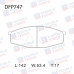 Колодки тормозные дисковые передние Double Force DFP747