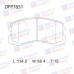 Колодки тормозные дисковые передние Double Force DFP7651