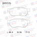 Колодки тормозные дисковые задние Double Force Заменён на арт. DFP3113 DFP775