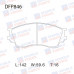 Колодки тормозные дисковые передние Double Force DFP846