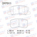 Колодки тормозные дисковые передние Double Force DFP911