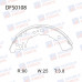 Колодки тормозные барабанные задние Double Force DFS0108