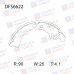 Колодки тормозные барабанные задние Double Force DFS6622