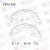 Колодки тормозные барабанные задние Double Force DFS7333