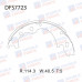 Колодки тормозные барабанные задние Double Force DFS7723
