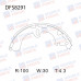 Колодки тормозные барабанные задние Double Force DFS8291