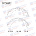 Колодки тормозные барабанные задние Double Force DFS8512