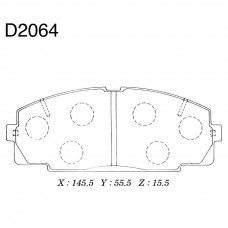 Дисковые тормозные колодки KASHIYAMA D2064
